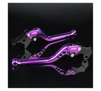 Himwqfuh for Vespa 50-125 PV ET3 PK S XL Adjustable Motorcycle Brake Clutch Lever Aluminum CNC Front Rear Drum Brake Levers Brake Clutch Master Cylinder(Long Purple)