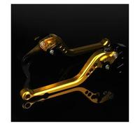 Himwqfuh for Vespa 50-125 PV ET3 PK S XL Adjustable Motorcycle Brake Clutch Lever Aluminum CNC Front Rear Drum Brake Levers Brake Clutch Master Cylinder(Long Gold)