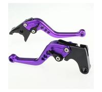 Himwqfuh for Vespa PX 125 150 200 Adjustable Motorcycle Brake Clutch Lever Aluminum CNC Front Rear Drum Brake Levers Brake Clutch Master Cylinder(Short Purple)