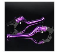 Himwqfuh for Vespa PX 125 150 200 Adjustable Motorcycle Brake Clutch Lever Aluminum CNC Front Rear Drum Brake Levers Brake Clutch Master Cylinder(Long Purple)