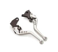 Himwqfuh for Vespa PX 125 150 200 Adjustable Motorcycle Brake Clutch Lever Aluminum CNC Front Rear Drum Brake Levers Brake Clutch Master Cylinder(Short Silver)