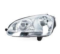 Himwqfuh Front Light Assembly Assy For VW For Sagitar MK5 2006-2011 Headlight Head Lamp White Black Front Bumper Light Car Accessories(9 pins,White 1 Left)