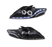 Himwqfuh Headlights Assembly For Mondeo 2007-2012 LED Headlight Fusion Headlights DRL Turn Signal Good Beam Angel Eye Projector Lens 2 PCS Car Headlight