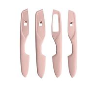 Himwqfuh Interior Trim for BYD for Seagull for Dolphin for MINI Door Armrest Protective Cover Glass Lift Button Panel Handle Decorative Patch Car Interior Supplies Auto Central Inner(Pink)