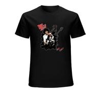 Hin Lizzy Phil Lynott - Poster V1 White Natural All Short Sleeve T-Shirt Black L