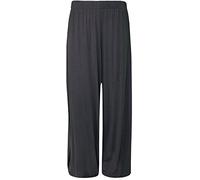 HINA FASHION Plus Size Womens Plain Palazzo Wide Leg Flared Ladies Trousers Pant