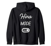 Hina Mode On Name Zip Hoodie