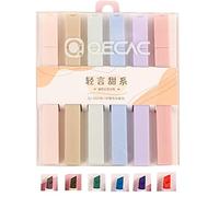 HINAA 6 Highlighters Aesthetic Cute Preppy Stuff, Super Soft Mild Chisel Tip Pastel Highlighters Marker Pens Stationery Supplies Bible Highlighters For Notes Journals Planners