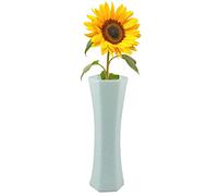HINAA Plastics Vase For Flowers, Unbreakable Modern Ceramic Look Flower Vase Ornaments For Living Room Decor, Table Centerpiece Decoration, Green, Pink, White