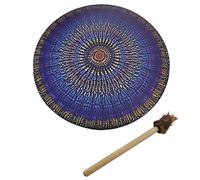 HINAA Shaman Drum Handmade Shamanic Drum, Vegan Shaman Alchemical Moon Drum With Drum Stick, Symbol Of The Siberian Drum Spirit Music, Sound Healing Tool