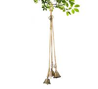 HINAA Witch Bells Wind Chimes Outdoor, Metal Garden Wind Chime For Patio Backyard Home Door Decor Wiccan Altar Supplies, vintage halloween witch doorbell, retro garden door bell,hanging bells for door