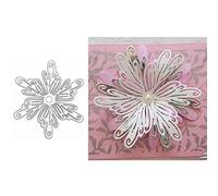 hinana Lace Flower Frame Metal Die Cuts,Flower Background Cutting Dies Cut Stencils for DIY Scrapbooking Photo Decorative Embossing Paper Dies for Scrapbooking Greeting Card Making
