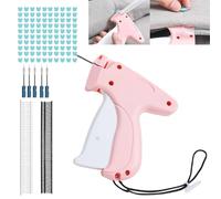 Hinapan 1 Piece Quick Fixer for Clothing, Mini Stitch Gun, Quick Stitch Sewing Gun with 5 Needles, 1000 Clasps and 100 Bear Clasps for Tagging, Sewing and Quilting