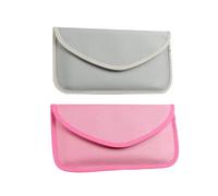 Hinapan 2 Pack Signal Blocking Pouch, RFID Signal Blocking Pockets for Car Keys and Cell Phone, Anti-tracking Anti-Theft Signal Blocking Bag for Mobile Phone, Privacy, pink, /, /