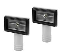 Hinata 2PCS Overflow Head Sink, Overflow Interface Sink Overflow Ring Overflow Pipes Wash Basin- Rectange Interface