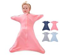 HINATAA Swaddle Wrap for Baby, Newborns Baby Sack, Baby Swaddle Blankets Breathable Soft Premium Cotton for Kids Aged 0-3/3-6 Months (Red, 3-6 months)