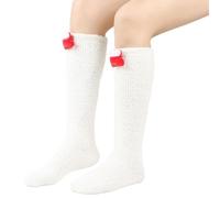 HINAYOSAN 1 Pair Women Fuzzy Socks Cozy Soft Cute Winter Warm Slipper Christmas Stocking Stuffers Gifts Winter Floor