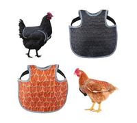 HINAYOSAN 2-Piece Bird Protective Clothing, Farm Chicken Back Protector, 2-Piece Waterproof Chicken Saddle Apron For Poultry Farming