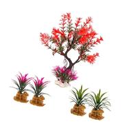 HINAYOSAN Aquariums Water Plant Simulation Artificial Moss Tree With Base For Fishtanks Environment Enhancing Landscape Accessories Fishtanks Plant