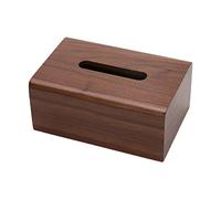 HINAYOSAN Black Walnut Tissue Storage Box With Removable Lid Napkins For Case Wooden Drawer Box For Living Room Coffee Table