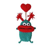 HINAYOSAN Cartoon Pull-Out Car Keys Cases Sausage Mouth Monsters Knitted Protective Sleeve Funny Bag Pouch For Women Men Car Cases Lightweight Fashionable Accessories