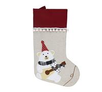 HINAYOSAN Christmas Stockings Sock Santa Snowman Tree Decorations Candy Gift Bag Tree Hanging Pendant Ornament Socks For Men Ankle Black