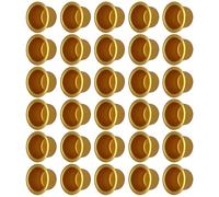 HINAYOSAN Classical Golden Aluminum Display Cup Stable Base Candlestick Liners Inserts For Making Drip Protectors Metal Taper Drip Protectors