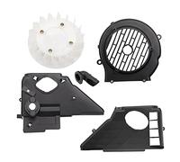 HINAYOSAN Complete Air Cooling Shroud Sets With Fan Cover For 125cc 150cc Go Kart Scooter Motorcycle Radiator Cooling Fan Assembly