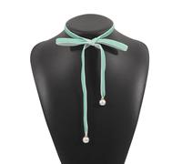 HINAYOSAN Elegant And Ribbon Choker Necklace Hair Tie Necklaces Foot Chain Delicate For Various Occasion Ribbon Bow Choker Necklace
