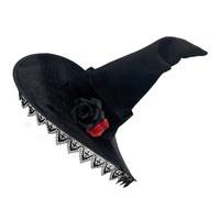 HINAYOSAN Faddish Witch Hat Everlasting Halloween Wizard Pointed Women Personality For Halloween Celebrations And Performances Versatiles Costume