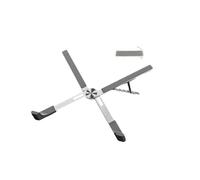 HINAYOSAN Foldable Notebook Stand Portable 5 Position Adjustable Heights X Frame Aluminum Computer Universals Device Compatibility Foldable Tablets For Desk