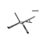 HINAYOSAN Foldable Notebook Stand Portable 5 Position Adjustable Heights X Frame Aluminum Computer Universals Device Compatibility Foldable Tablets For Desk