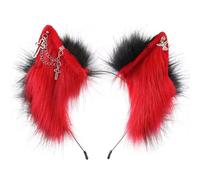 HINAYOSAN Furry Wolf Kitten Cosplay Party Cartoon COSPLAY Halloween Cartoon Role Play Costume Proms Live Show Headwear Cats Ear Headbands