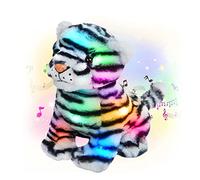 HINAYOSAN Glow In Dark White Tiger For Doll Supplies Plush With Cute Design Baby Accompany Dolls Soothing Plushies Toy White Tiger Doll