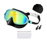HINAYOSAN Kids Swim Goggles With Earplugs & Hat Wide View Leakproof Water Frogs For Children Boys Girls Child Gear With Earplugs & Hat