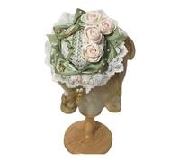 HINAYOSAN Lace Wedding Hat Side Clip Flower Stylish Women Hairpin Girl Cosplay Headdress For Bride Bridesmaids Romantics Bridal Headpiece