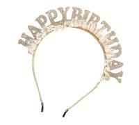 HINAYOSAN Luxurious Happy Birthday Headband Stylish Lace Headpiece For Fashion Enthusiasts Seeking Unique Styles At Celebrations Elegant Hairband