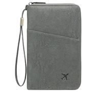 HINAYOSAN Modern Passports Bag Family Travel Organiser with Blocker Passports Holder Card Slot Wallet Purse for Men and Women Lightweight PU Card Case