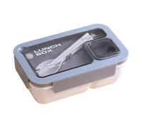 HINAYOSAN Multiple Section Lunch Container with Sealed Lid Microwave Reheatable Design for Hot Cold Food Separation Leak Proof Compartment Food Container