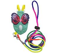 HINAYOSAN Parrots Flying Suit And Colorful Rope With Beautiful Butterfly-shape Bowknot Bird Straps Outdoor Activities Training Bird Outdoor Training