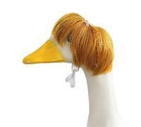 HINAYOSAN Pet Wigs Geese Costume Hairpiece With Puff Cut Design For Festival Event And Social Media Occasion Dressingup Headpiece Pet Party Headpiece