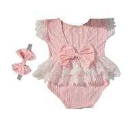 HINAYOSAN Photo Clothes Newborns Girl Photography Props Baby Costume Clothing Infant Supply Bowknot Headband & Romper Outfit Newborn Photography Outfit