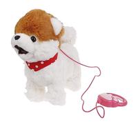 HINAYOSAN Realistic Walking Dog Toy Electronic Plush Pet Puppy Leash Dog Kids Interactive Crawl Learning Toddler Fun Gift Toddler Education Toy Birthday Gift