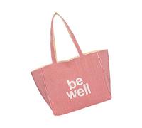 HINAYOSAN Reversible Striped Canvas Shoulder Bag Large Capacity Casual Should With Multiple Compartments And Embroidered Design Lightweight Student Book Should Bag
