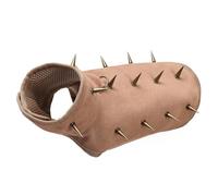 HINAYOSAN Rivets Tear Resistant Protective Vest For Small Dogs Leather Breathable Design Outdoor Gear Small Breeds Dog Security
