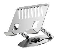 HINAYOSAN Rotating Desktop Laptop Stand Foldable Design With Two Axises Height Carbon Steel Materials Enhances Heat Dissipation Foldable Two Axises Adjustable Computer Stand