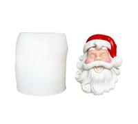 HINAYOSAN Santa Figurine Silicone Mold Christmas Theme For Handmade Soap Festival Decoration Santa Clause Mold