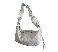 HINAYOSAN Shoulder Bag Versatile Korean Pleated Drawstring Ruched Crossbody Bags Black/White/Green/Khaki/Purple/Yellow Practical Crossbody