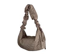HINAYOSAN Shoulder Bag Versatile Korean Pleated Drawstring Ruched Crossbody Bags Black/White/Green/Khaki/Purple/Yellow Practical Crossbody