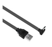 HINAYOSAN USB 2.0 Male To USB C Data Cord Straight Head/90 Degree Angled Flat Cable For Tablet Phones 480Mbps Data Transfer